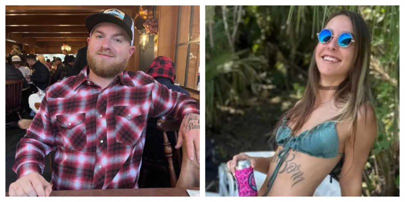 布蘭妮的男友錢斯艾利森目睹女友遭鱷魚襲擊,第一時間衝上前徒手搏鬥,仍無法挽回悲劇。(圖/翻攝自臉書,Chance Allison、Brittany Clark)