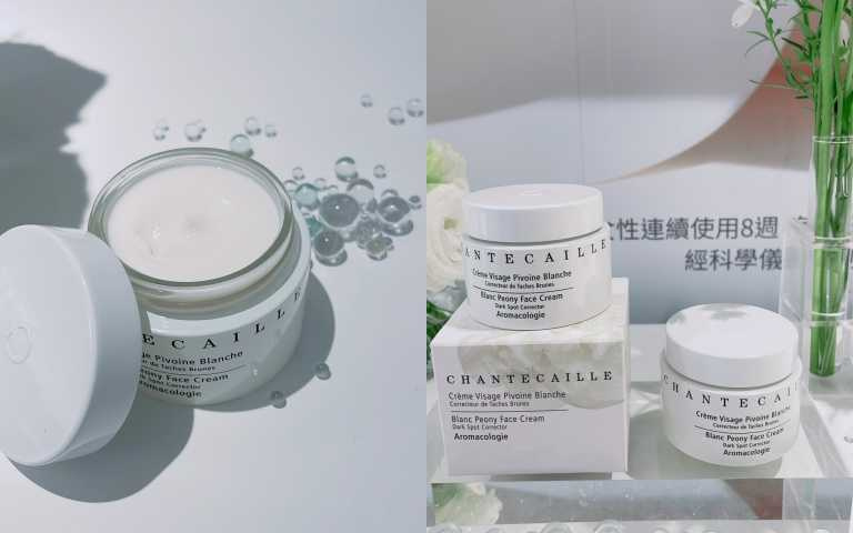 奶油質地好吸收,能深層滋養並均勻膚色,適合乾燥肌換季使用。香緹卡 雪牡丹臻白透亮乳霜50ml/13,500元。(圖/黃筱婷攝影)