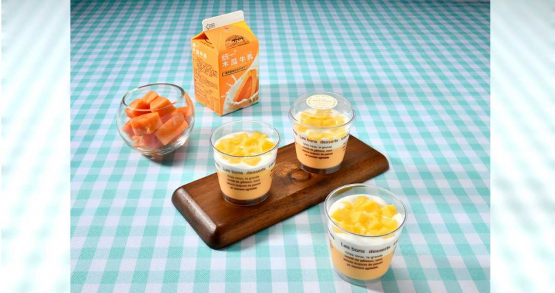 「木瓜鮮奶酪布丁」。（79元，圖／亞尼克提供）