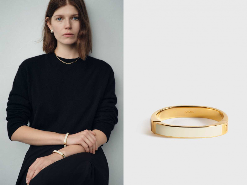 TOTEME Signature Bracelet 手環／18,980元（圖／品牌提供）