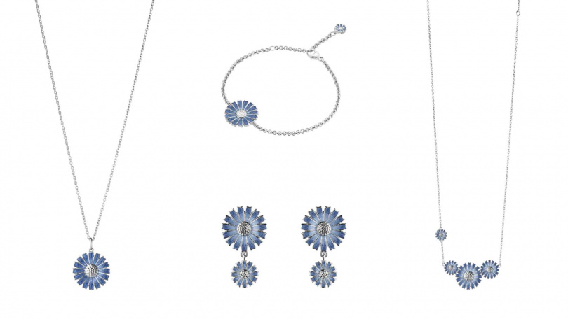 DAISY系列純銀項鍊／7,100元，(EC限定)DAISY系列純銀手鍊／5,900元，(EC限定) DAISY系列純銀耳環／6,900元， DAISY系列純銀項鍊／10,500元（圖／品牌提供）