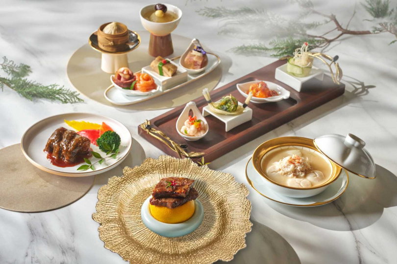 江南風華臻味宴是復刻2017年美國華府雙橡園國宴菜單，當時只有外賓、僑胞才有機會品嚐。（圖／台北福華提供）