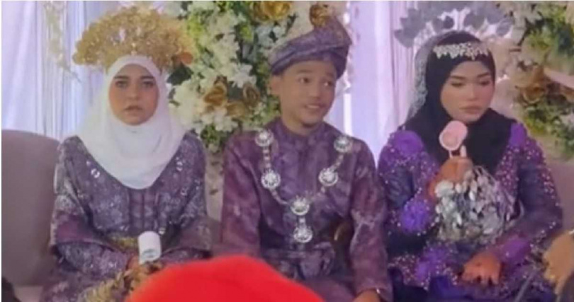 沙巴這場一夫二妻婚禮曝光後，引發外界對多妻制度與宗教規範的關注。（圖／翻攝自M Star）
