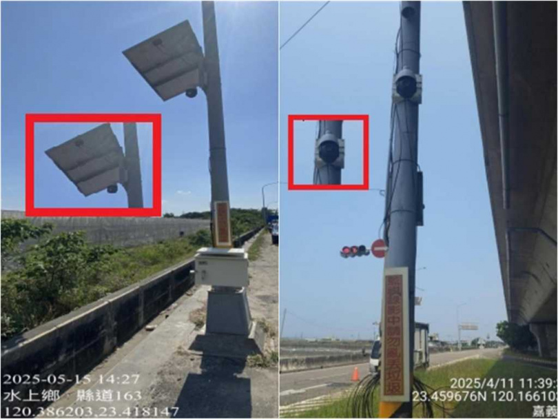 環保局在交流道下、重點道路等特定區域，運用科技執法24小時錄影蒐證。（圖／嘉義縣環保局提供）