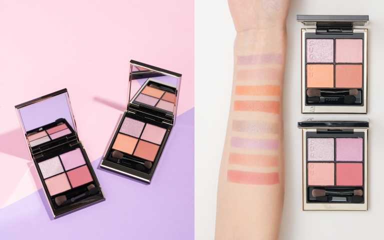 SUQQU 晶采盈緻眼彩盤 147 陽影 6.2g / 2,600元；SUQQU 晶采立體眼彩盤 148 萌日向 6.2g / 2,600元（圖／品牌提供）