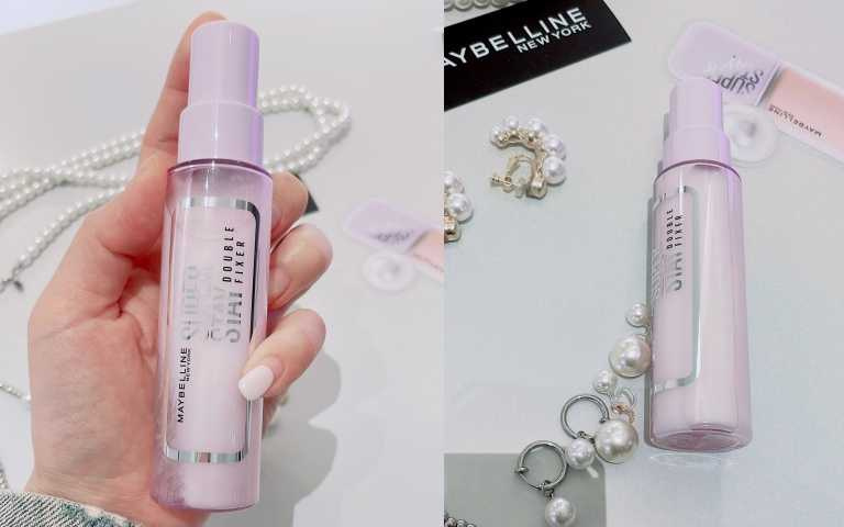 Maybelline超持久極細雙效定妝噴霧 #搖搖定妝膠 55ml/499元（圖／品牌提供、黃筱婷攝）