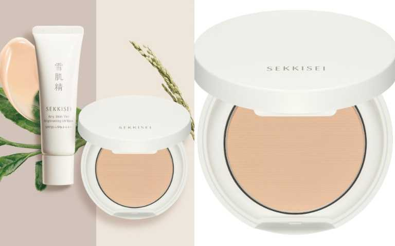 怕底妝太厚重、容易脫妝的人，建議可以在飾底乳後使用蜜粉、蜜粉餅，這樣比僅能維持輕盈底妝還能預防粉底土石流。雪肌精 漾活舒敏空氣薄紗蜜粉 10g／750元（圖／品牌提供）