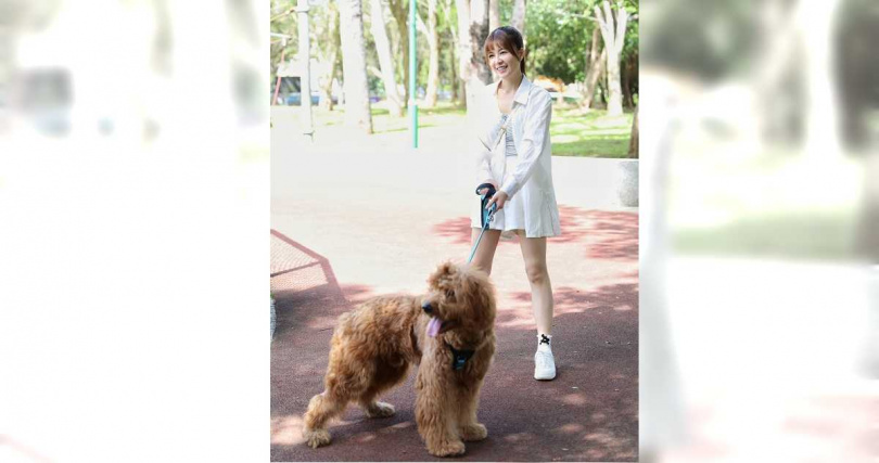 侯怡君愛犬「Toy」入鏡,當狗狗演員。(圖/民視)