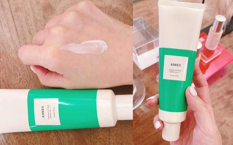 AHRES光透抗UV防曬霜SPF50 / PA++++ 90g / 1,150元（圖／黃筱婷攝）