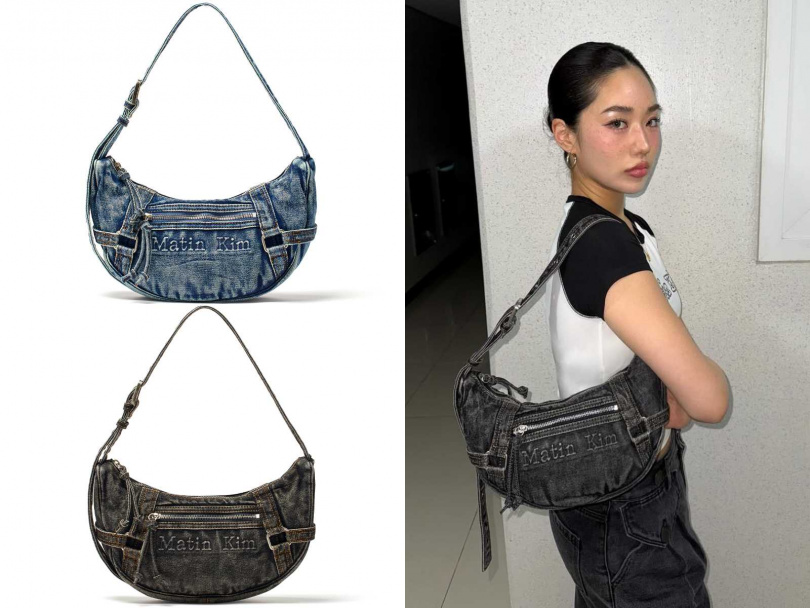 Matin水洗丹寧半月包／3890元（圖／品牌提供）