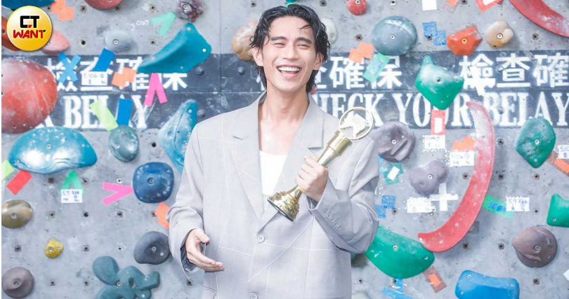 柏霖入圍今年的金曲歌王。（圖／趙文彬攝）