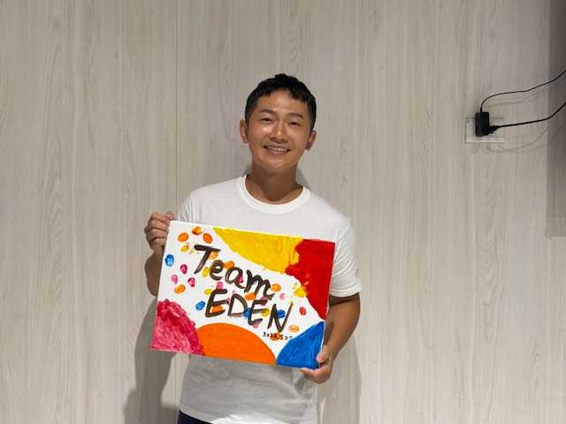 蔡昌憲樂觀正向參與公藝，希望給下一代充滿愛的陪伴。（圖／林俐瑄攝）