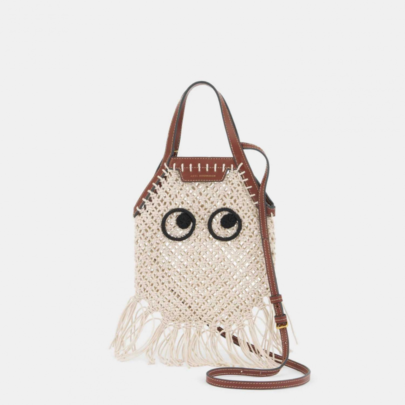 Anya Hindmarch Macrame眼睛流蘇包／19,580元（圖／CLUB DESIGNER提供）