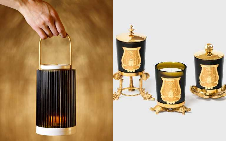 左：TRUDON 高訂系列燭台組。右：金龜底座11,980元、十二世紀哥德式蠟燭蓋 6,480元。（圖／品牌提供）