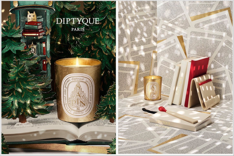西伯利亞松精油與香脂冷杉的清新調性,融合雪松與苔蘚,彷彿把整座冬季森林搬進家中。包裝以手工施金瓶身搭配松樹圖騰,每一支都宛如藝術品。Diptyque冷杉香氛蠟燭 限量版 / 3,000元起(圖/品牌提供)