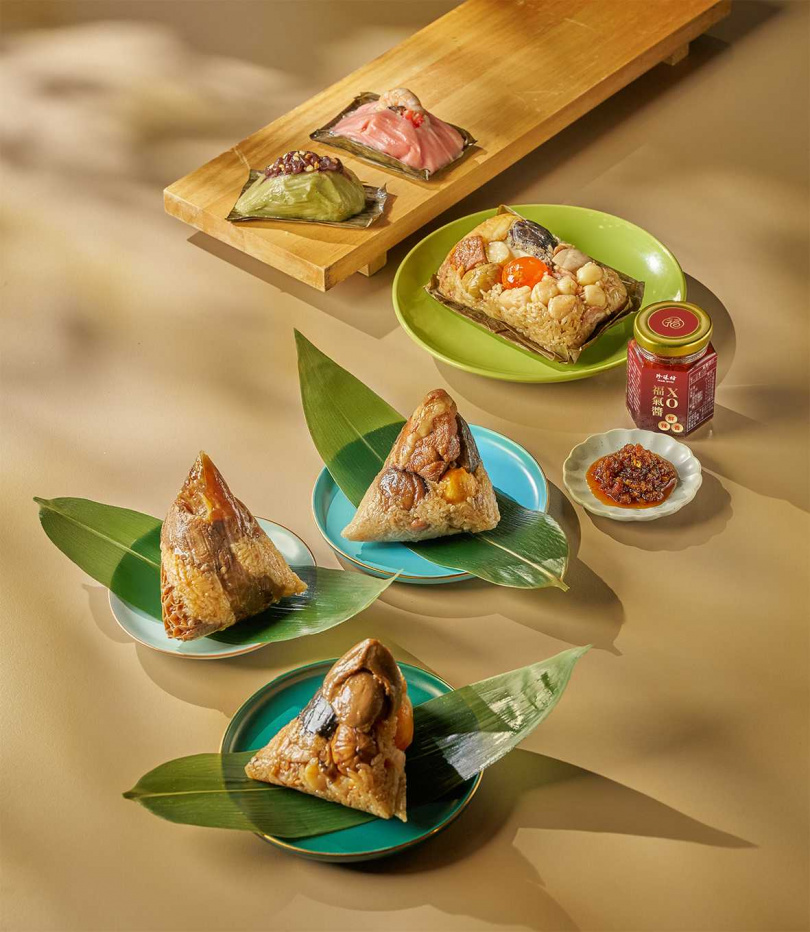 珍珠坊和江南春二大餐廳,攜手打造滬廣山海珍饌粽禮,展現出台北福華傳承四十年的好手藝。(圖/台北福華提供)