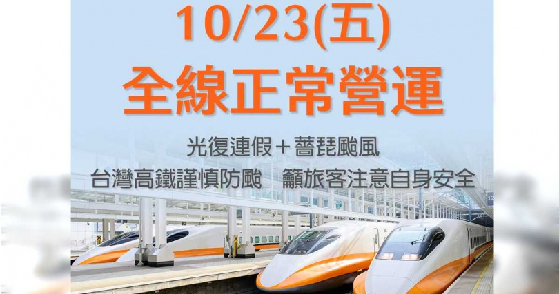 高鐵今(23)日全線正常營運,不過有網友發現,南港站等車站候車人潮明顯減少,與昨晚擠滿返鄉旅客的景象形成強烈對比。(圖/翻攝自衰,台灣高鐵)