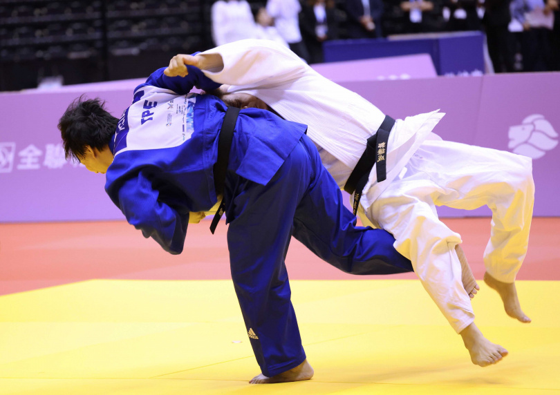 金曲歌王蕭煌奇今天（24日）參加2025雙北世界壯年運動會帕拉柔道男子90公斤級賽事。（圖／大會提供）