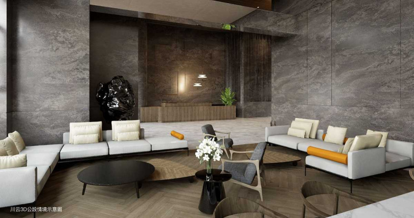 「宜誠川云」公設3D示意圖（圖／客戶提供）。