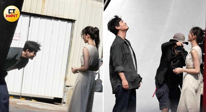 周渝民使出老派把妹招數逗樂張鈞甯,動作略顯浮誇地彎了腰又仰天猛笑。(圖/本刊攝影組)