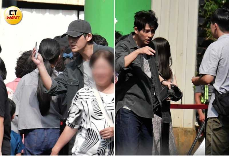 周渝民原本戴著帽子賣票,後來拿下帽子露出一頭亂髮,表情也十分奇妙。(圖/本刊攝影組)