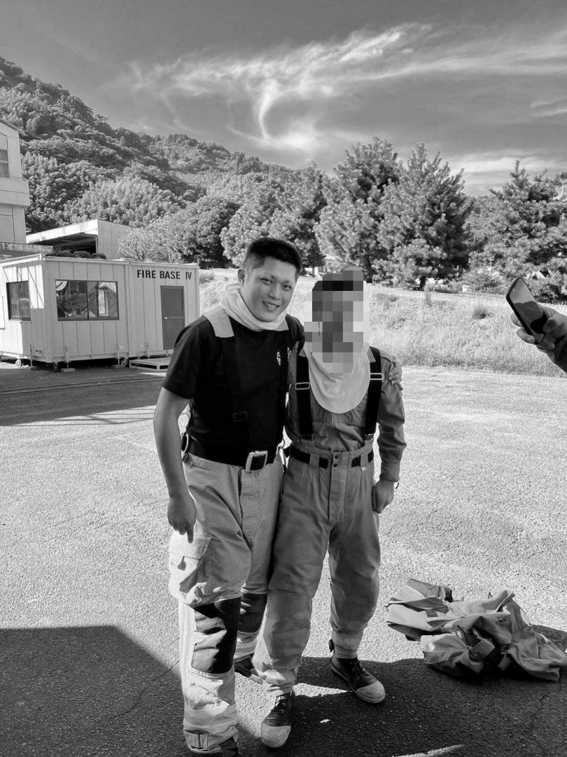 基隆市消防局仁愛分隊小隊長詹能傑。(圖/翻攝自Facebook/基隆市消防局-角落消火伴)