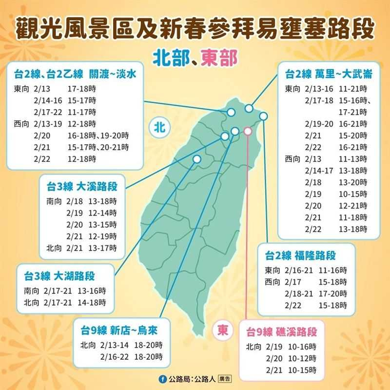 公路局建議民眾利用「幸福公路App」查詢即時路況，避開壅塞路段。（圖／公路局提供）