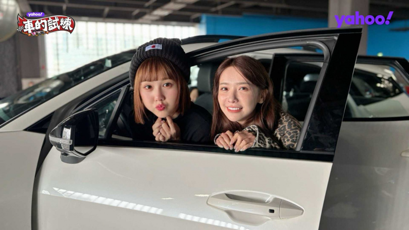 畇二（左）自爆曾在市民大道烤漆嚕掉一整條，評價禾羽車技98分。（圖／Yahoo車的試煉提供）