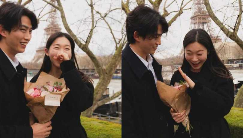 玉澤演與女友的合照。（圖／翻攝自IG）