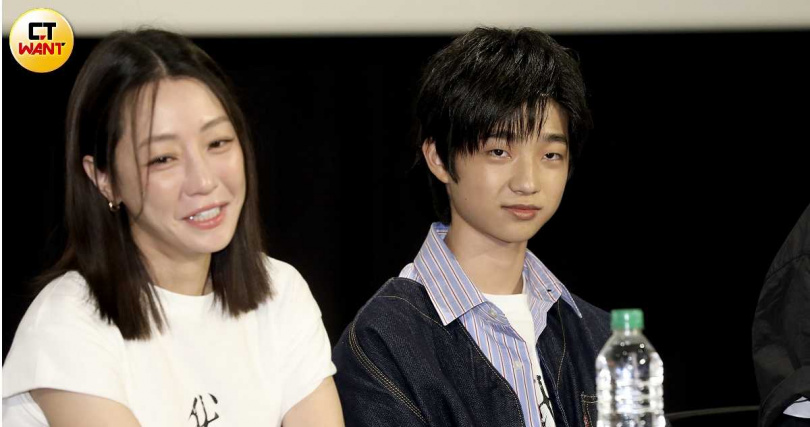 白潤音跟謝欣穎劇中是母子。（圖／侯世駿攝）