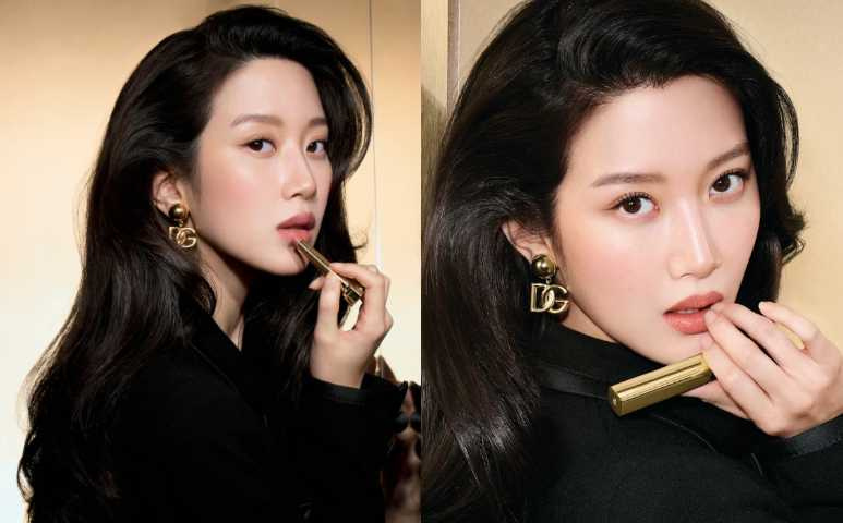 DOLCE & GABBANA 唯我絲緞釉光唇膏 MY 1984／1,550元（圖／品牌提供）