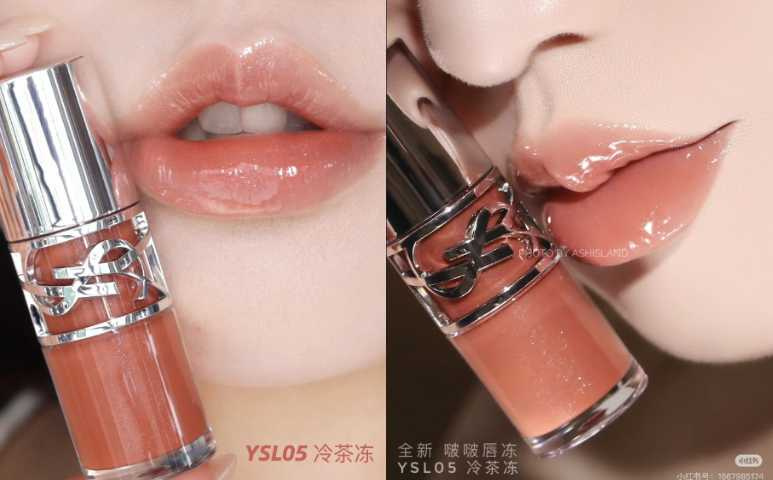 YSL 情挑誘光嫩唇凍 #05加州陽光／1,650元（圖／取自Jerrain 小红書、小无忧 小紅書）