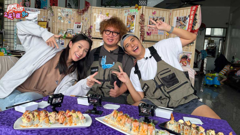 楊晴推薦的美食,都正中兩位搭檔的味蕾。(圖/TVBS提供)