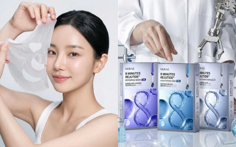 全新「8分鐘麗珠肽面膜」(售價3片399元)已於3月中起陸續登陸各大通路，讓消費者體驗同步韓國院線級的修護魔力。（圖／品牌提供）