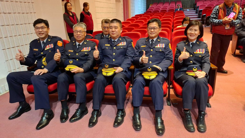 北市警局高階警官16日進行布達典禮。(圖/翻攝)