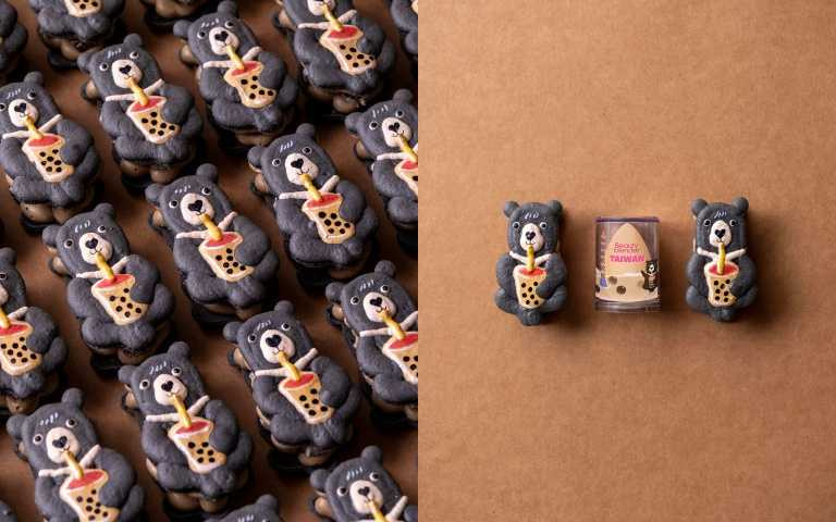 甜點鬼才Eddy Foody 特製 Beautyblender 珍珠奶茶限定馬卡龍 ，也太可愛好療癒啊！ （圖／品牌提供）