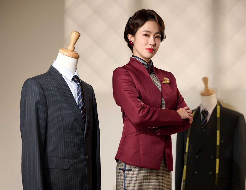 黃瑄飾演西服店老闆娘，富有交際手腕。（圖／台視）