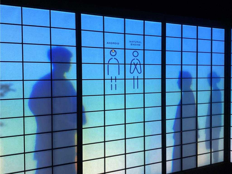 生命的未來展館帶領觀展者展開一場人類與機器人在相互關係與生命意義的思辨之旅。（圖／中國時報蔡明亘攝）