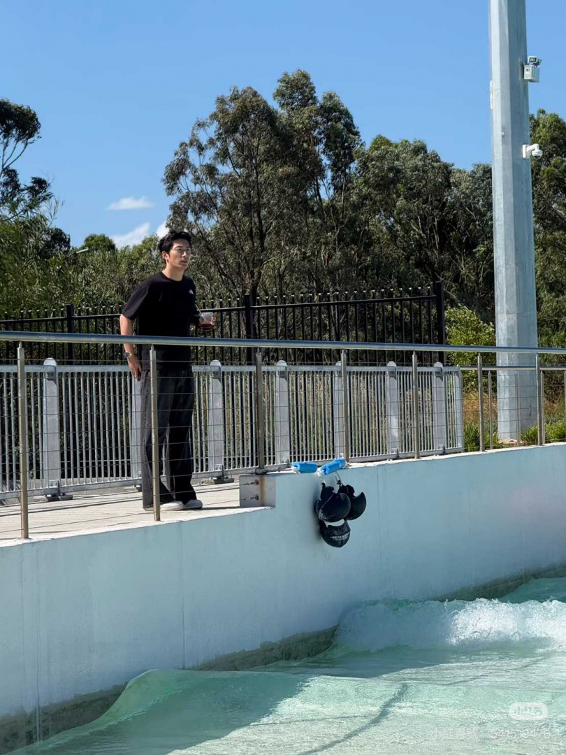 網友在澳洲偶遇何超蓮、竇驍。（圖／翻攝小紅書／優雅的貓）