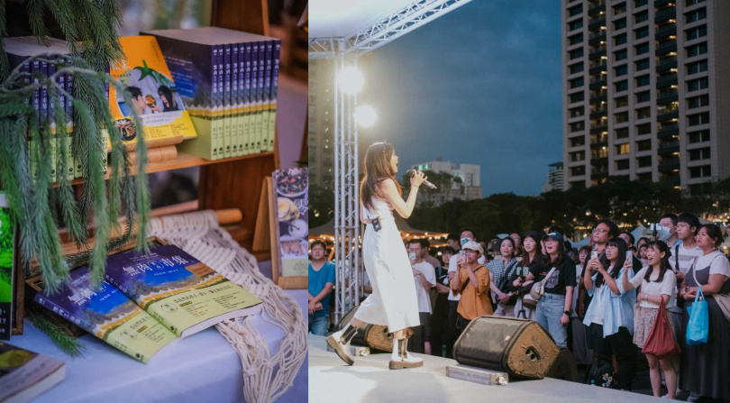 知田出版將參與無肉市集(左),市集現場預計也將舉辦音樂表演。(資料照,圖/知田出版提供)