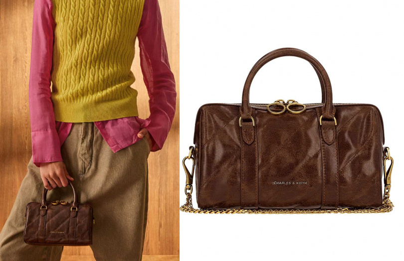CHARLES & KEITH Philomena金屬鍊托特包/2,790元(圖/品牌提供)