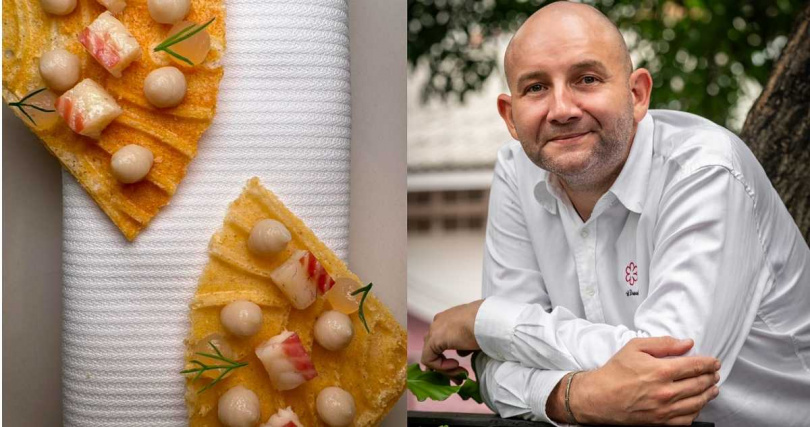 隨意鳥地方與 evian®攜手米其林星廚Arnaud Dunand Sauthier 打造限量「奢華星空．星級美饌饗宴」。（圖／ Diamond Tony’s 隨意鳥地方提供）