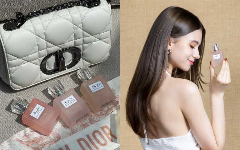 迪奧 MISS DIOR花漾髮香噴霧 30ML/2,300元、香氛髮香噴霧 30ML/2,300元、香精髮香噴霧 30ML/2,300元(圖/廖怡婷攝、品牌提供)