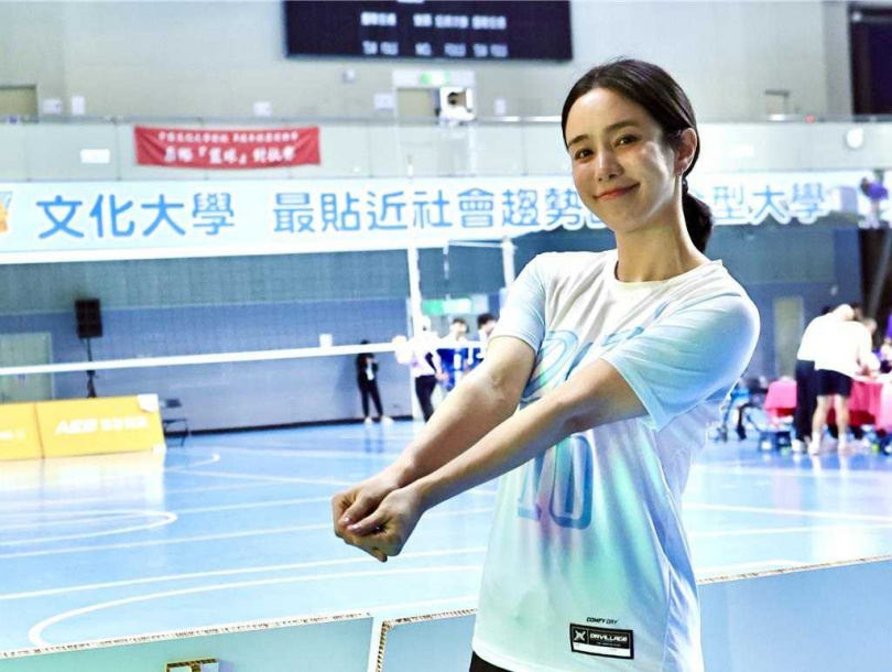 報名排球休閒混合30+組的温貞菱。(圖/世壯運執委會)