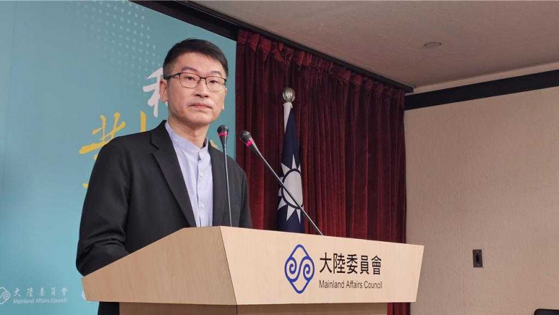 陸委會副主委兼發言人梁文傑。（圖／中國時報藍孝威攝）