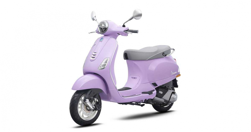 Vespa LX 125 i-get ABS 限量主打新色「丁香紫」(圖/Vespa提供)。