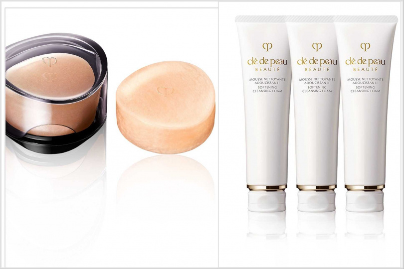 創生‧極致洗顏皂 1+1組 / 3,700元(價值7,200元),而精萃光采潔膚皂 2+1組 / 4,000元(價值6,000元)