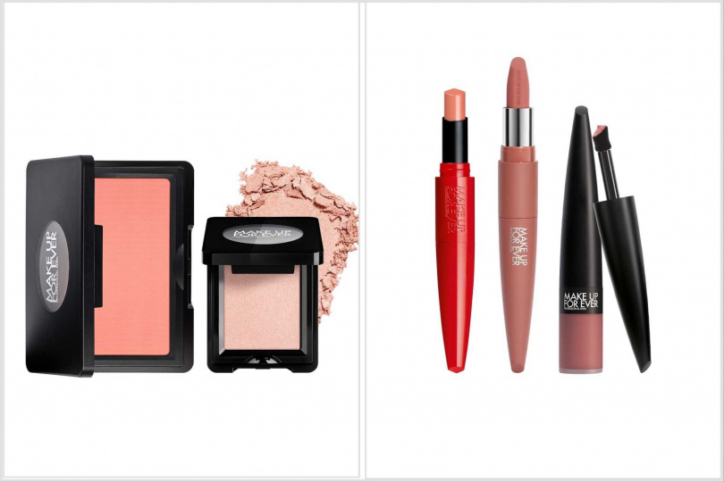 MAKE UP FOR EVER藝術大師彩妝 1+1玩色組 限定價 $850起 原價 $1,700起 超值5折 現省 $850 起,MAKE UP FOR EVER藝術大師唇彩系列 任2件5折起 / 950元起。(圖/品牌提供)