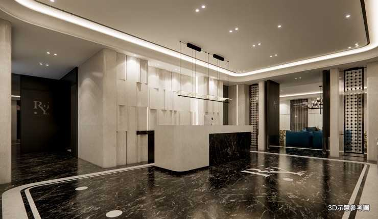 「聚碩仁玉」不僅對於建築美學與營造品質堅持講究，更重視居住者的生活體驗，全區採零店面規劃，將優雅的法式生活融入公共空間的設計之中。（3D示意圖／聚碩仁玉提供）