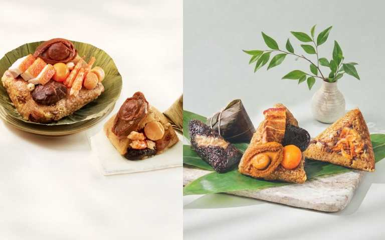 寒舍集團 星級雙饗粽禮/3,999元、 永豐餘生技 海陸豐味粽禮盒/1,180元。(圖/品牌提供)